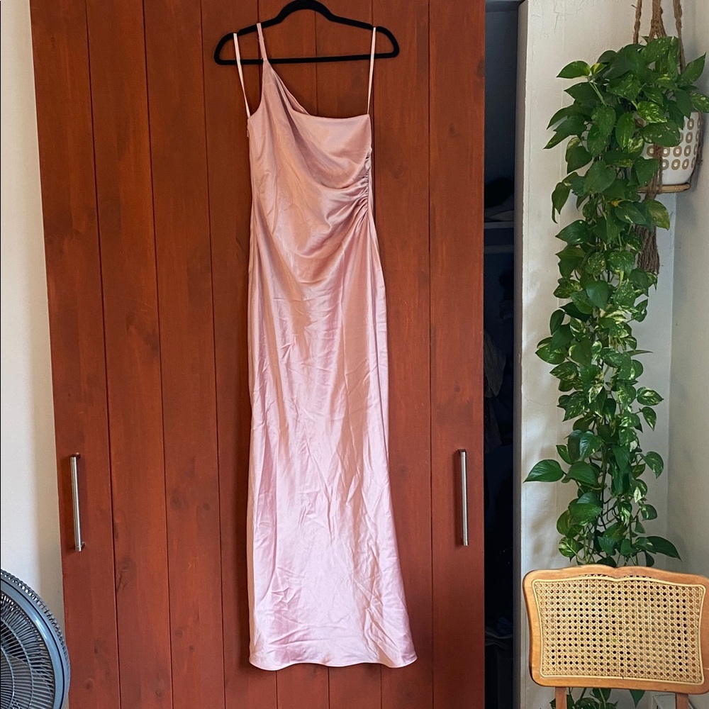 Revelry Blushing Bride Jade Satin Dress Size 4